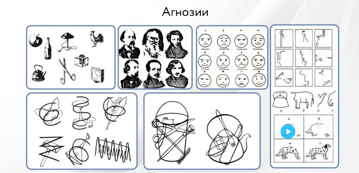 Диагностика зрительных агнозий